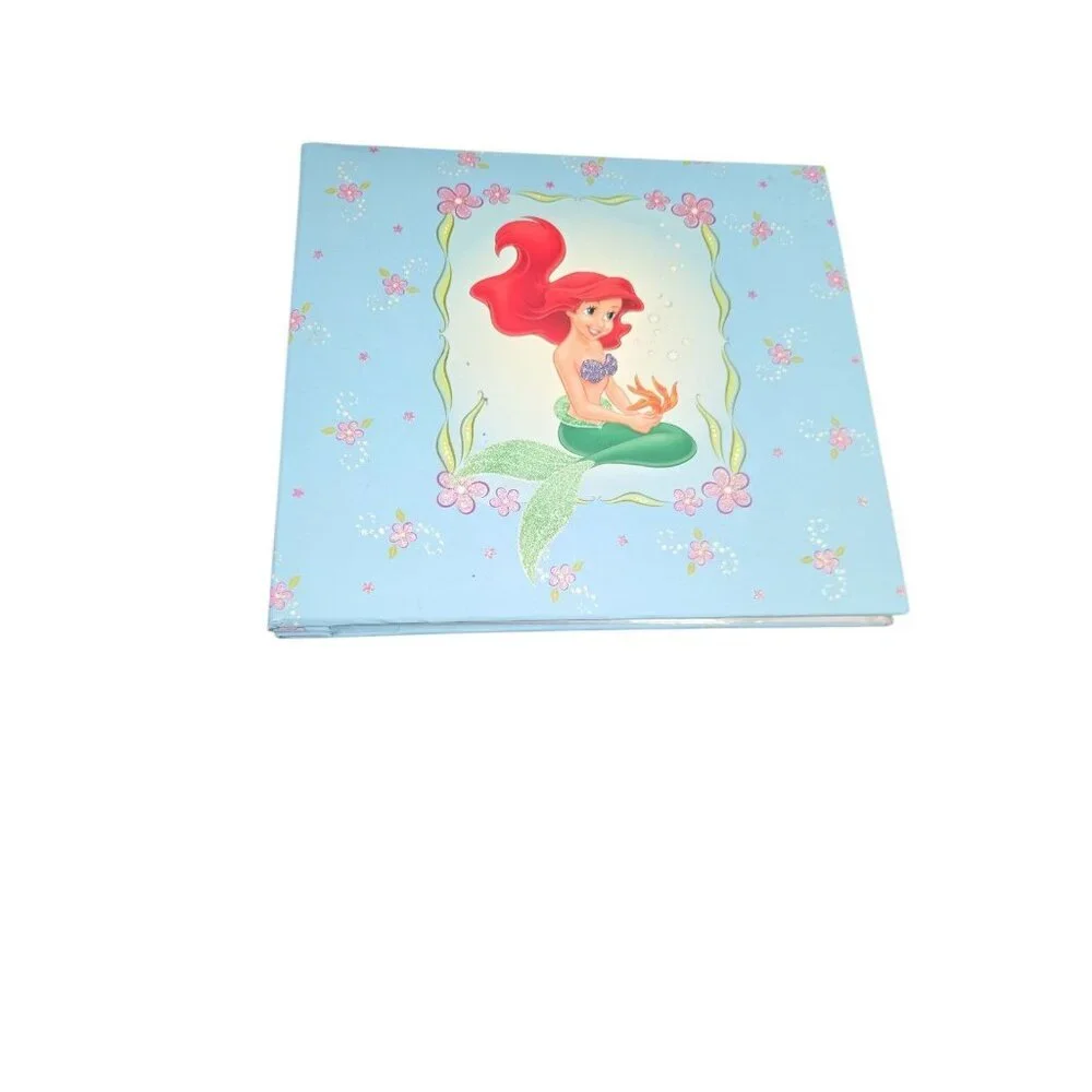 Sandy Lion Disney Princess Ariel 8 X 8 Scrapbook Album Blue 10 Pages